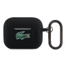 Lacoste для AirPods Pro 2 чехол Liquid silicone Croco Logo Black