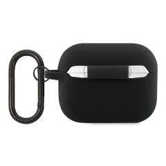 Lacoste для AirPods Pro 2 чехол Liquid silicone Croco Logo Black