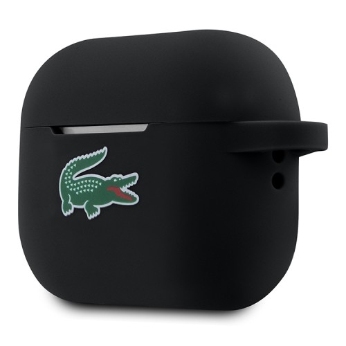 Lacoste для AirPods Pro 2 чехол Liquid silicone Croco Logo Black