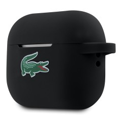 Lacoste для AirPods Pro 2 чехол Liquid silicone Croco Logo Black