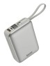 Energea внешний аккумулятор Bazic GoPower Fusion Mini 20K, 20000 3in1 USB-C +USB-C/Lightning cabl PD20W Displ Pebble