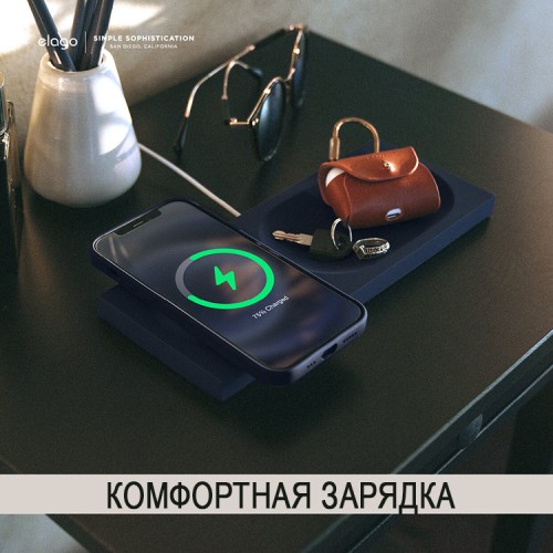 Подставка Elago MagSafe Tray для iPhone, синяя