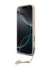 Guess для iPhone 17 Pro Max чехол PU 4G Classic Metal logo Hard + Charm Pink (MagSafe)