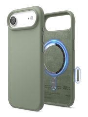 Elago для iPhone Air чехол Magnetic Silicone Khaki Green (MagSafe)