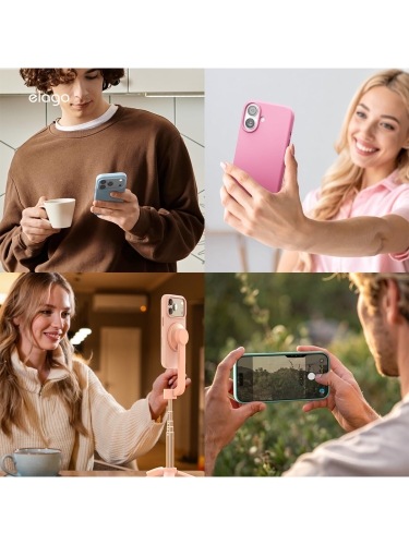 Elago для iPhone Air чехол Magnetic Silicone Khaki Green (MagSafe)