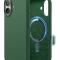 Elago для iPhone 17 чехол Magnetic Silicone Alpine Green (MagSafe)