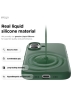 Elago для iPhone 17 чехол Magnetic Silicone Alpine Green (MagSafe)