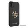 Чехол Guess PU Saffiano 4G Big metal logo Hard для iPhone 11, черный
