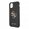 Чехол Guess PU Saffiano 4G Big metal logo Hard для iPhone 11, черный