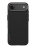 Uniq для iPhone Air чехол KEVA EDGE Full Kevlar Carbon Black (MagSafe)