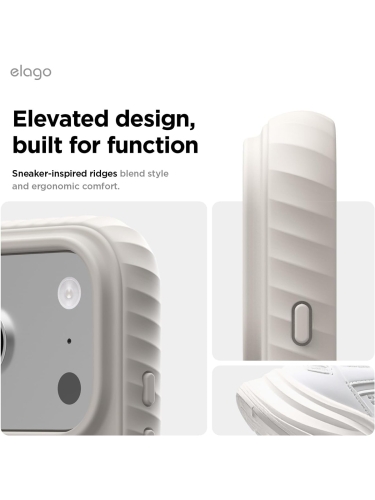 Elago для iPhone 17 Pro Max чехол Magnetic Ridge Silicone Stone (MagSafe)