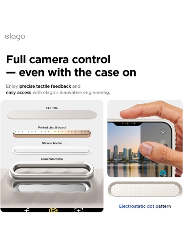 Elago для iPhone 17 Pro Max чехол Magnetic Ridge Silicone Stone (MagSafe)