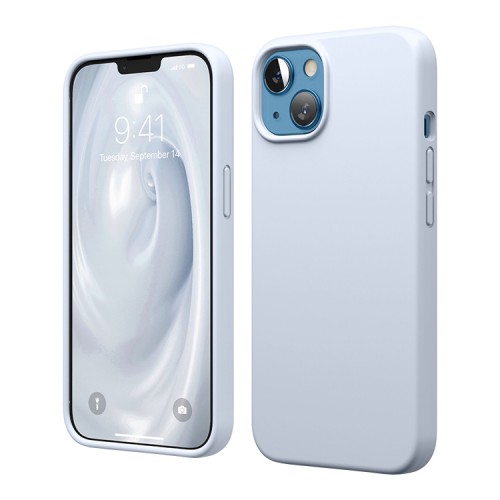 Чехол Elago Soft Silicone для iPhone 13, голубой
