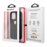 Чехол Ferrari Liquid Silicone with metal logo Hard для iPhone 13 Pro Max, черный