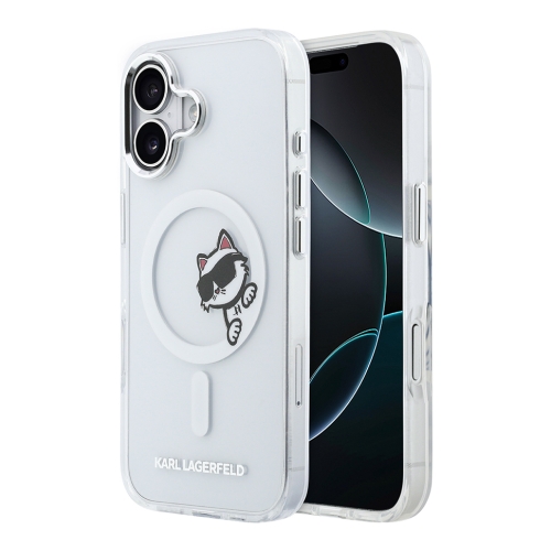 Karl Lagerfeld для iPhone 17 чехол IML Sketch Choupette прозрачный (MagSafe)