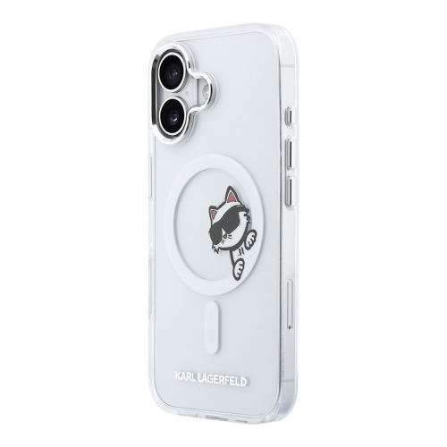 Karl Lagerfeld для iPhone 17 чехол IML Sketch Choupette прозрачный (MagSafe)