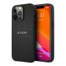 Чехол Guess PU Saffiano with Metal logo Hard для iPhone 13 Pro, черный