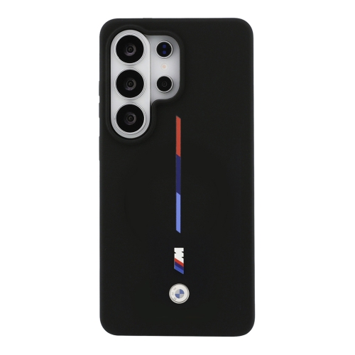 BMW для Galaxy S26 Ultra чехол M-series Liquid silicone Metal Logo Tricolor Hard Black (MagSafe)