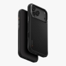 Uniq для iPhone 18 Pro/17 Pro чехол KEVA Kevlar Carbon Black (MagSafe)