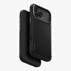 Uniq для iPhone 18 Pro/17 Pro чехол KEVA Kevlar Carbon Black (MagSafe)