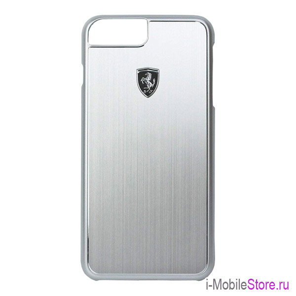 Чехол Ferrari Heritage Aluminium Hard для iPhone 7 Plus/8 Plus, серебристый