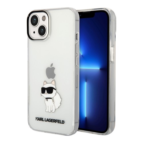 Чехол Lagerfeld NFT Choupette Hard для iPhone 14 Plus, прозрачный
