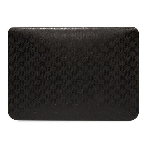 Чехол-папка Lagerfeld Saffiano Sleeve Monogram для Macbook 13"/14", черный
