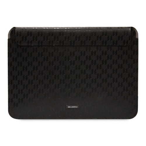 Чехол-папка Lagerfeld Saffiano Sleeve Monogram для Macbook 13"/14", черный