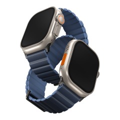 Ремешок Uniq Revix Premium Edition для Apple Watch 49-46-45-44 mm, Prussian/Mist Blue