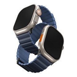 Ремешок Uniq Revix Premium Edition для Apple Watch 49-45-44-42 mm, Prussian/Mist Blue