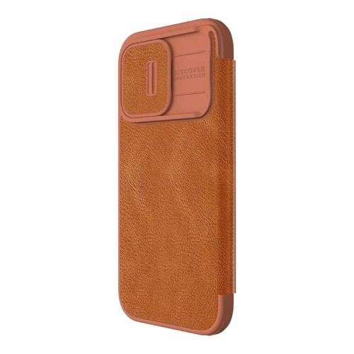 Nillkin для iPhone 15 Pro чехол QIN Pro Booktype Brown
