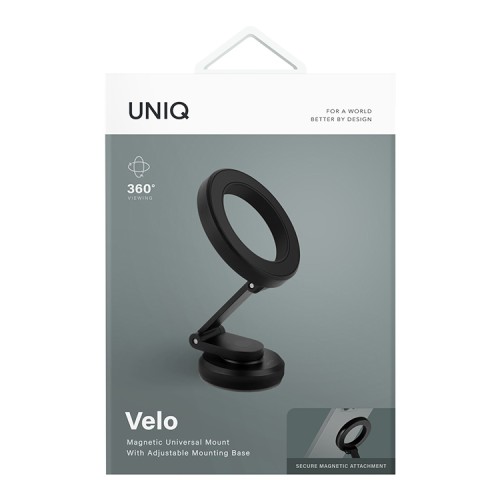Uniq держатель VELO Magnetic Universal mount Black