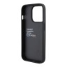 BMW для iPhone 15 Pro чехол M-Collection PU Carbon with blue line Hard Black