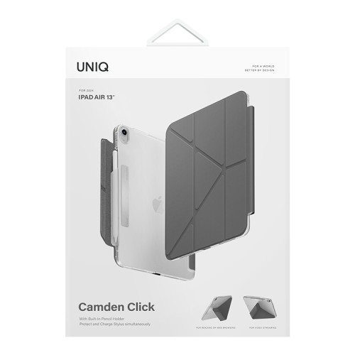 Uniq для iPad Air 13 (2024/25) чехол Camden Click Rhino Grey
