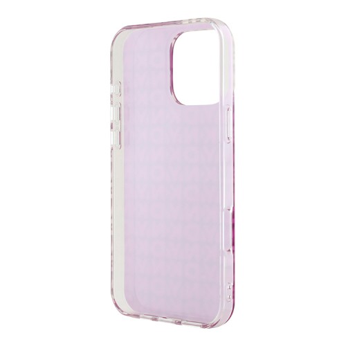 DKNY для iPhone 16 Pro Max чехол PC/TPU Double layer Repeat Electroplated Pink