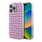 DKNY для iPhone 16 Pro Max чехол PC/TPU Double layer Repeat Electroplated Pink