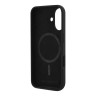 Karl Lagerfeld для iPhone 16 Plus чехол Liquid Silicone NFT Karl&Choupette Head Black (MagSafe)