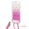 Чехол Guess 4G Cord collection Hard Gradient для iPhone 7/8/SE 2020, со шнурком, розовый