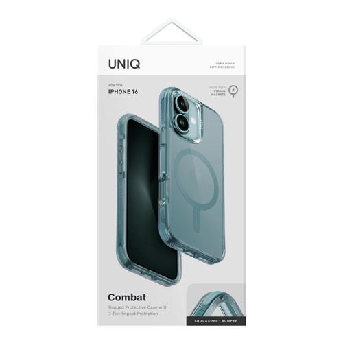 Uniq для iPhone 16 чехол Combat Teal Green (MagSafe)