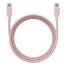 Energea Кабель Bazic GoCharge Weave USB-C to USB-C 60W 480 Mbps Soft braided Pink 1.5m