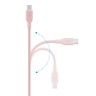 Energea Кабель Bazic GoCharge Weave USB-C to USB-C 60W 480 Mbps Soft braided Pink 1.5m