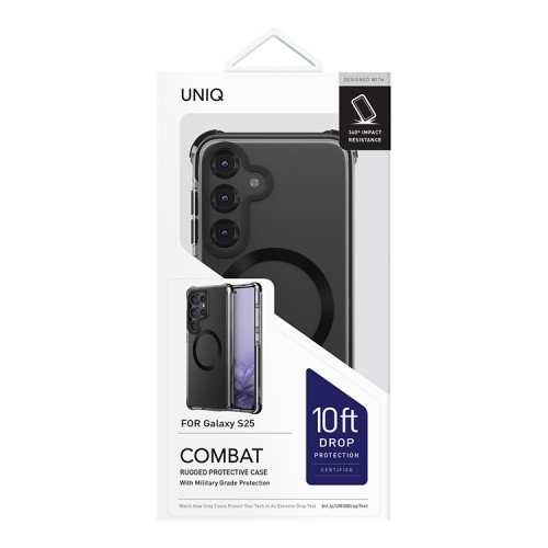 Uniq для Galaxy S25 чехол Combat Black (MagSafe)