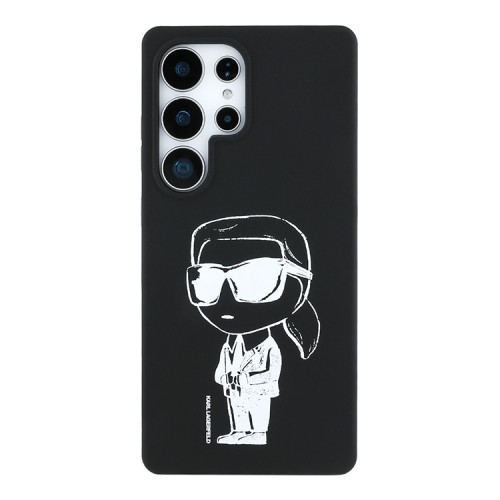 Karl Lagerfeld для Galaxy S25 Ultra чехол Liquid Silicone NFT Graffiti Karl Ikonik Hard Black (MagSafe)