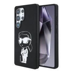 Karl Lagerfeld для Galaxy S25 Ultra чехол Liquid Silicone NFT Graffiti Karl Ikonik Hard Black (MagSafe)
