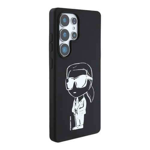 Karl Lagerfeld для Galaxy S25 Ultra чехол Liquid Silicone NFT Graffiti Karl Ikonik Hard Black (MagSafe)