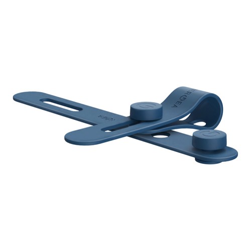 Energea Кабель FLOW USB-C to USB-C PD240W 5A Nanoweave Magnetic tie Blue 1.5m