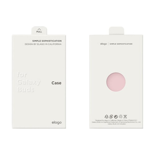 Силиконовый чехол Elago Silicone case для Galaxy Buds|Buds+, розовый