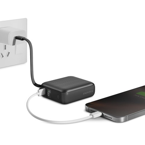 Energea внешний аккумулятор Integra Mini 35, 10000 USB-C+A + кабель USB-C Total 35W Display Gumental