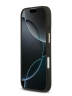 Guess для iPhone 17 чехол PU Grained 4G Diamond metal logo Gold camera Hard Black (MagSafe)