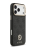 Guess для iPhone 17 Pro Max чехол PU 4G Diamond metal logo Gold camera Hard Black (MagSafe)